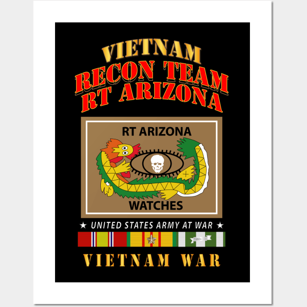 Recon Team - RT Arizona - Vietnam War w VN SVC Wall Art by twix123844